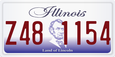 IL license plate Z481154