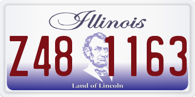 IL license plate Z481163