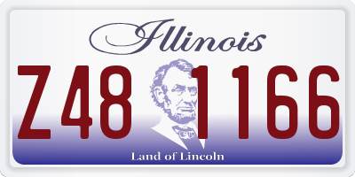 IL license plate Z481166