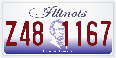 IL license plate Z481167