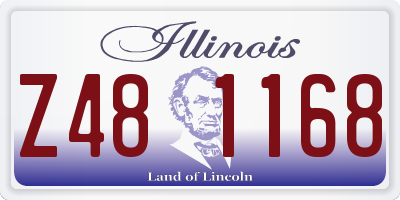 IL license plate Z481168