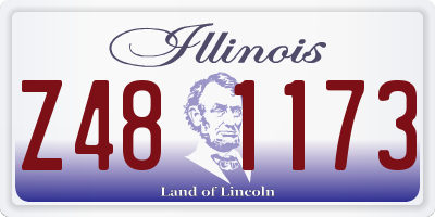 IL license plate Z481173