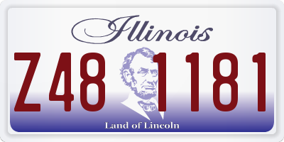 IL license plate Z481181