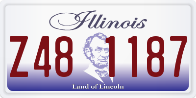 IL license plate Z481187