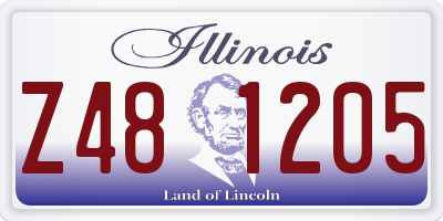 IL license plate Z481205