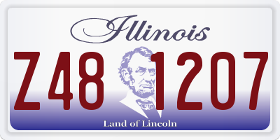 IL license plate Z481207