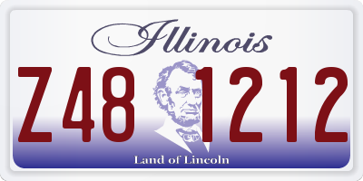 IL license plate Z481212