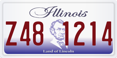 IL license plate Z481214