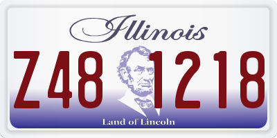 IL license plate Z481218