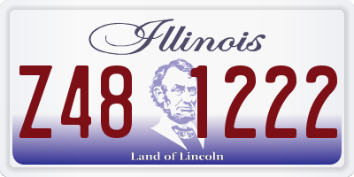 IL license plate Z481222