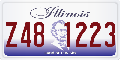 IL license plate Z481223