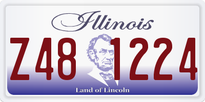 IL license plate Z481224