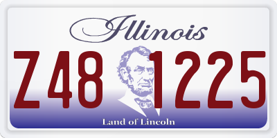 IL license plate Z481225