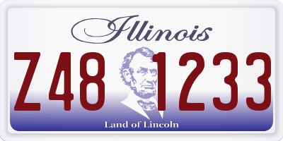 IL license plate Z481233