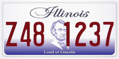 IL license plate Z481237