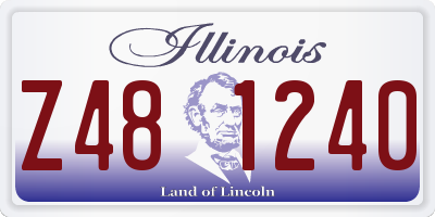IL license plate Z481240