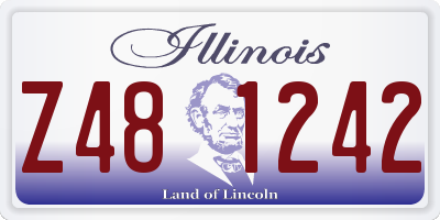 IL license plate Z481242