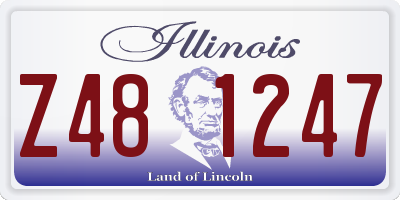 IL license plate Z481247
