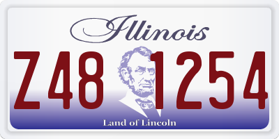 IL license plate Z481254