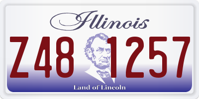 IL license plate Z481257