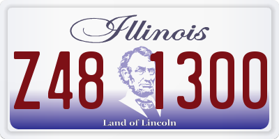 IL license plate Z481300
