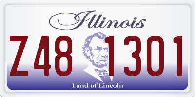 IL license plate Z481301