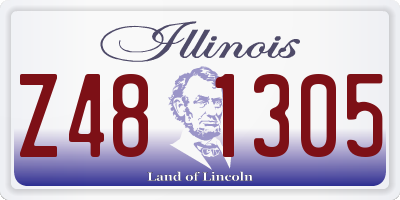 IL license plate Z481305