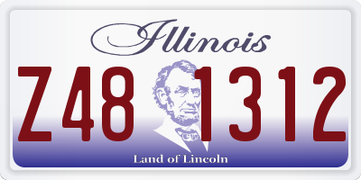 IL license plate Z481312