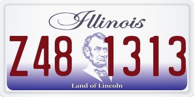 IL license plate Z481313