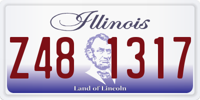 IL license plate Z481317