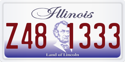 IL license plate Z481333