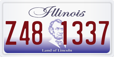 IL license plate Z481337