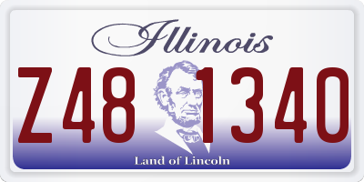 IL license plate Z481340