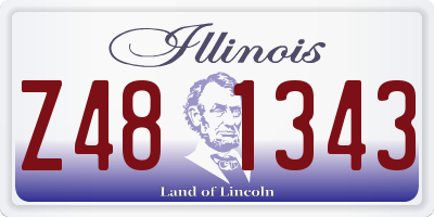 IL license plate Z481343