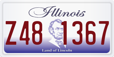 IL license plate Z481367