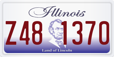 IL license plate Z481370