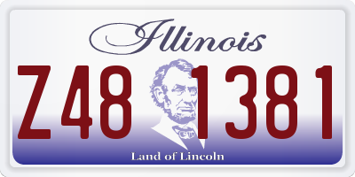 IL license plate Z481381