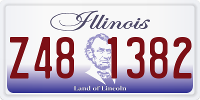 IL license plate Z481382