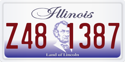IL license plate Z481387