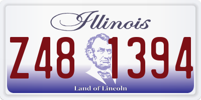 IL license plate Z481394