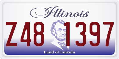 IL license plate Z481397
