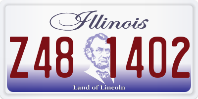 IL license plate Z481402