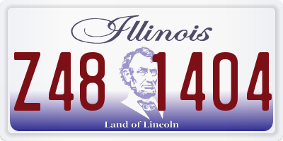 IL license plate Z481404