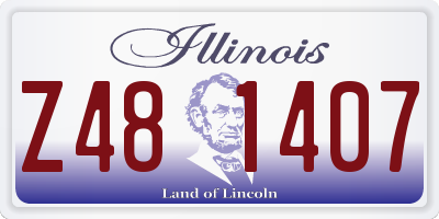 IL license plate Z481407