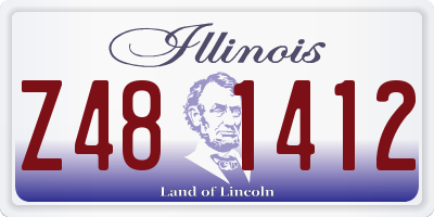 IL license plate Z481412