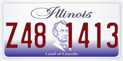 IL license plate Z481413
