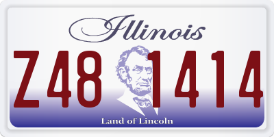 IL license plate Z481414