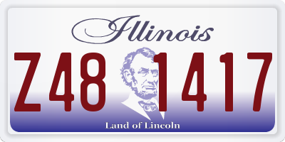 IL license plate Z481417