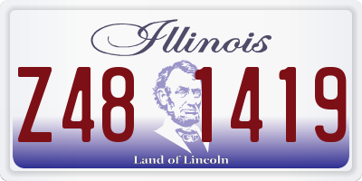 IL license plate Z481419