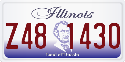 IL license plate Z481430
